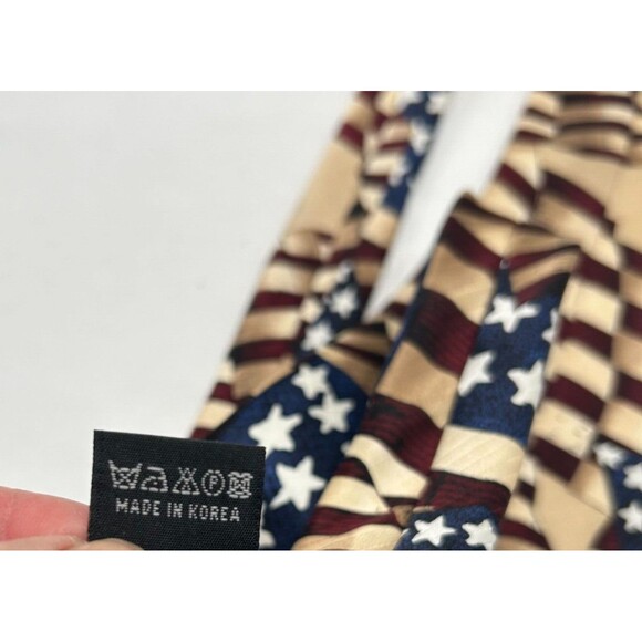 MAX RAAB Tango 100% Silk Neck Tie Americana Series "Flag of 1861" - 4th of July - Picture 7 of 7